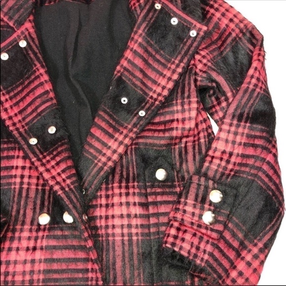 Alexander Wang Runway Buffalo Check Plaid Coat S - Picture 4 of 8